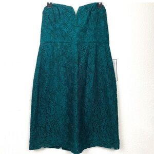 J. Crew Strapless Lace Sweetheart Dress Holiday Statement Cocktail Party Short